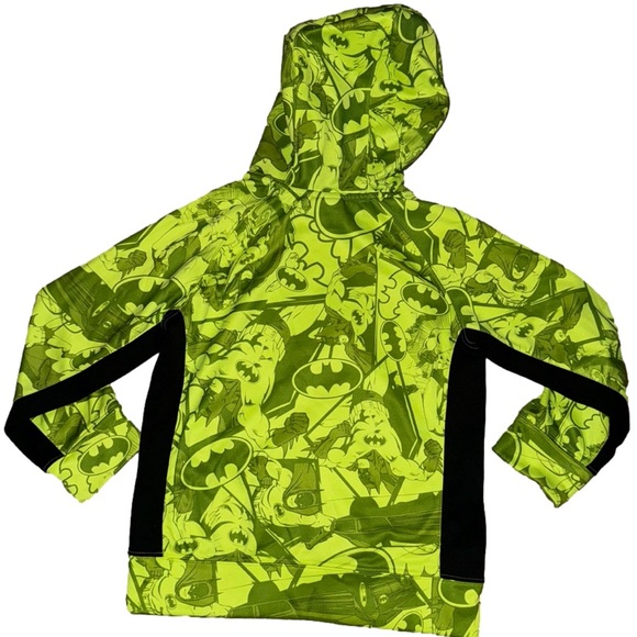 Child’s DC Comic’s Batman hoodie print fabric with iconic chest symbol #120 - Picture 2 of 5